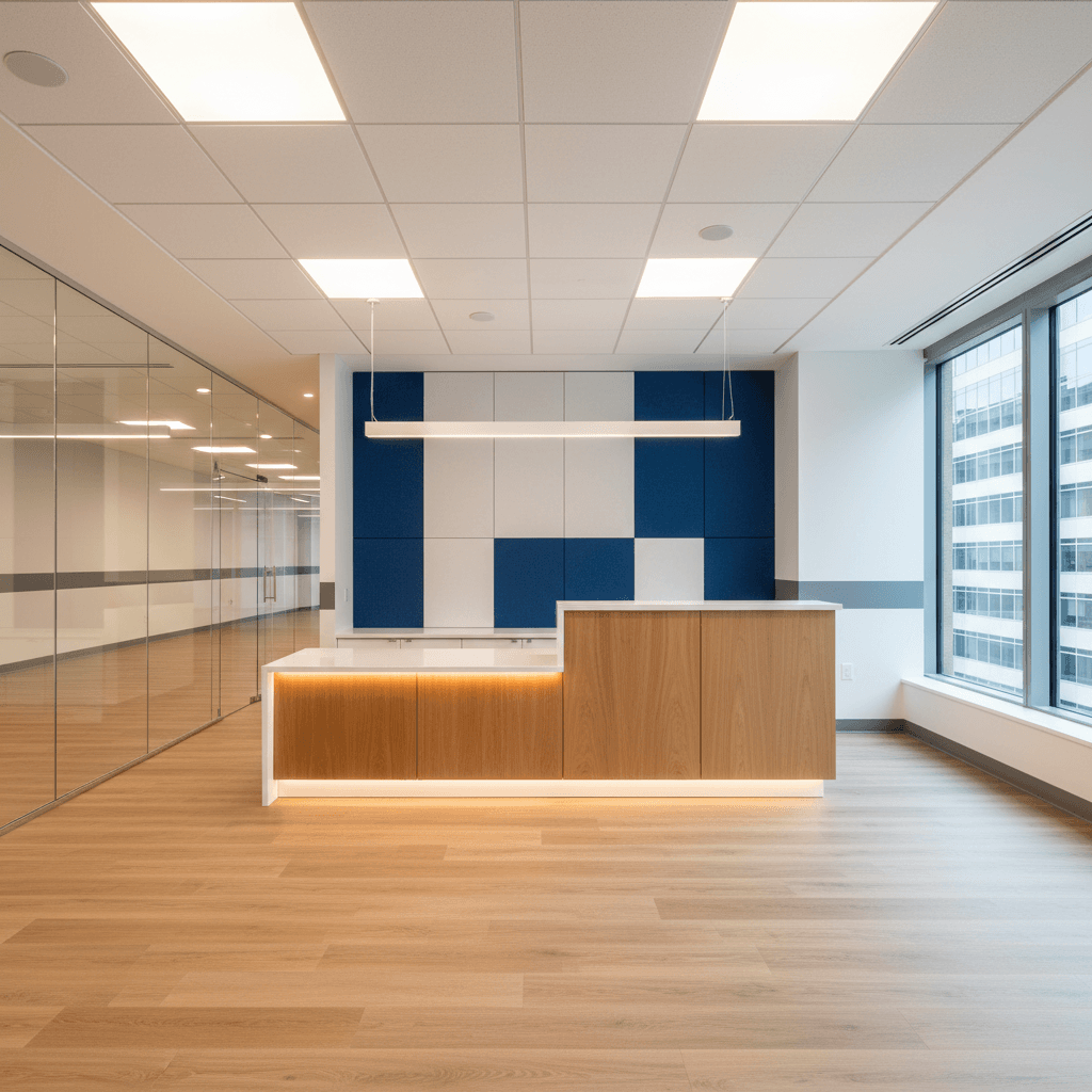 Professional commercial construction services including office build-outs and structural repairs in Maryland, Virginia, and DC by Atlantic Construction
